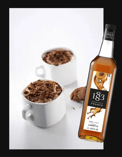 Amaretto Cookies Latte Recipe using 1883 Syrups - Hessian Coffee & Vending