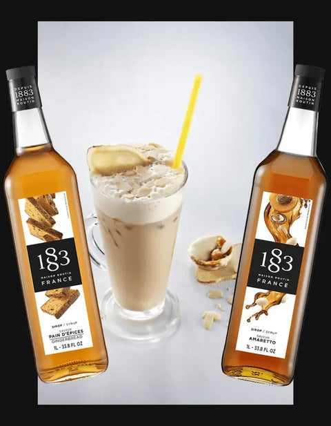 Cosy Amaretto Spiced Latte Recipe using 1883 Syrups - Hessian Coffee & Vending