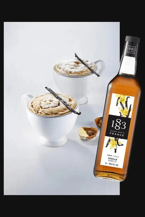 Vanilla Cappuccino Recipe using 1883 Syrups - Hessian Coffee & Vending