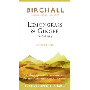 Birchall Lemongrass & Ginger Enveloped Tea Bags - Hessian Coffee & Vending