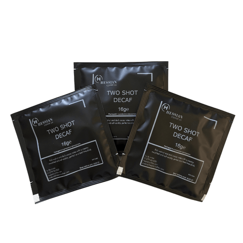 Decaffeinated Two Shot 100x16g - Hessian Coffee & Vending