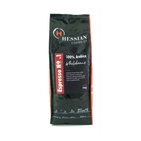 Espresso No1 Coffee Beans - Hessian Vending