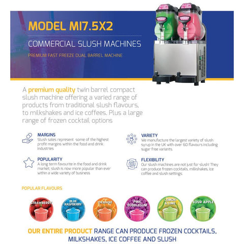 Mi7.5X2 Slush Machine - Hessian Vending