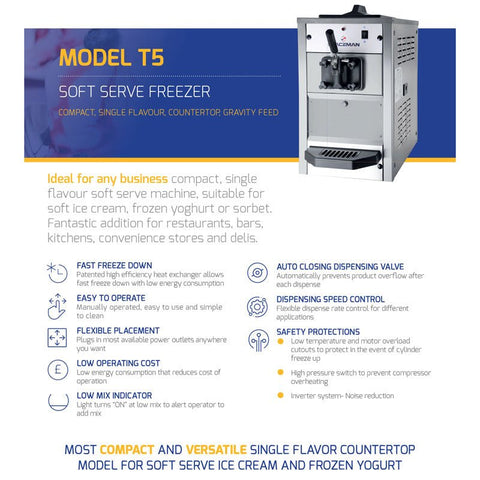 T5 Frozen Yoghurt Machine - Hessian Vending