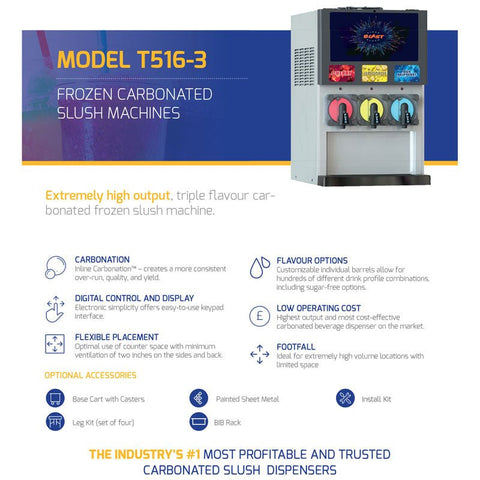 T516-3 - Fizzy Slush Machine - Hessian Vending