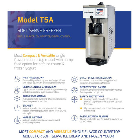 T5A Soft Serve Ice Cream Machine - Hessian Vending